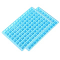 2 Ice cube trays for ice bath over white background